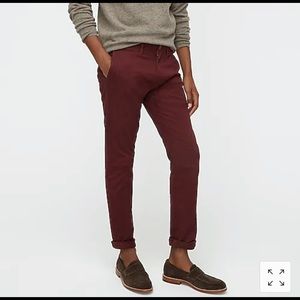 COPY - Red/Maroon men’s 484 Chinos JCrew 32x34